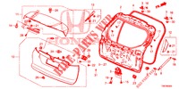 HECKKLAPPENPLATTE(2D)  für Honda CIVIC TOURER 1.8 EXGT 5 Türen 5 gang automatikgetriebe 2014