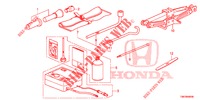 WERKZEUGE/WAGENHEBER  für Honda CIVIC TOURER 1.8 EXGT 5 Türen 5 gang automatikgetriebe 2014