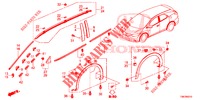 ZIERLEISTE/SCHUTZ  für Honda CIVIC TOURER 1.8 EXGT 5 Türen 5 gang automatikgetriebe 2014