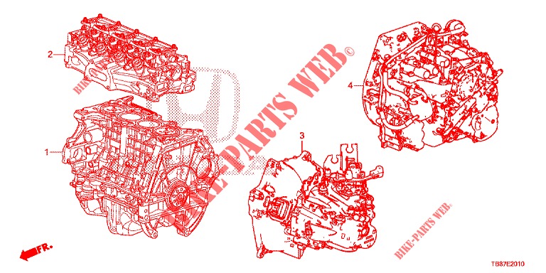 DICHTUNG SATZ/MOTOREINHEIT/GETRIEBE KOMPL.  für Honda CIVIC TOURER 1.8 EXGT 5 Türen 5 gang automatikgetriebe 2014