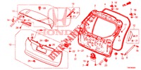 HECKKLAPPENPLATTE(2D)  für Honda CIVIC TOURER 1.8 SE 5 Türen 5 gang automatikgetriebe 2014