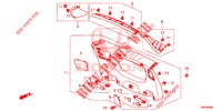 HECKKLAPPENVERKLEIDUNG/ TAFELVERKLEIDUNG, HINTEN(2D)  für Honda CIVIC TOURER 1.8 SE 5 Türen 5 gang automatikgetriebe 2014