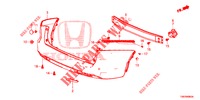 HINTERER STOSSFAENGER  für Honda CIVIC TOURER 1.8 SE 5 Türen 5 gang automatikgetriebe 2014