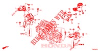 MOTORBEFESTIGUNGEN (AT) für Honda CIVIC TOURER 1.8 SE 5 Türen 5 gang automatikgetriebe 2014