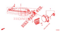 NEBELSCHEINWERFER / TAGESFAHRSCHEINWERFER für Honda CIVIC TOURER 1.8 SE 5 Türen 5 gang automatikgetriebe 2014