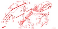 ZIERLEISTE/SCHUTZ  für Honda CIVIC TOURER 1.8 SE 5 Türen 5 gang automatikgetriebe 2014