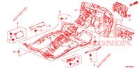 BODENMATTE/ISOLATOR  für Honda CIVIC TOURER 1.8 ES 5 Türen 5 gang automatikgetriebe 2015