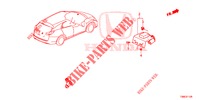 GPS/KAMERA ANTENNE RÜCKANSICHT für Honda CIVIC TOURER 1.8 ES 5 Türen 5 gang automatikgetriebe 2015