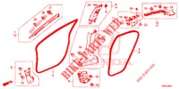 SAEULENZIERSTUECK (RH) für Honda CIVIC TOURER 1.8 ES 5 Türen 5 gang automatikgetriebe 2015