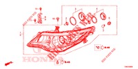 SCHEINWERFER  für Honda CIVIC TOURER 1.8 ES 5 Türen 5 gang automatikgetriebe 2015