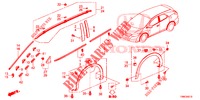 ZIERLEISTE/SCHUTZ  für Honda CIVIC TOURER 1.8 ES 5 Türen 5 gang automatikgetriebe 2015