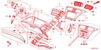INSTRUMENT, ZIERSTUECK (COTE DE PASSAGER) (RH) für Honda CIVIC TOURER 1.8 EX 5 Türen 5 gang automatikgetriebe 2016