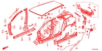 AUSSENBLECHE/TAFEL, HINTEN  für Honda CIVIC TOURER 1.8 SE 5 Türen 5 gang automatikgetriebe 2016