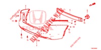 HINTERER STOSSFAENGER  für Honda CIVIC TOURER 1.8 SE 5 Türen 5 gang automatikgetriebe 2016
