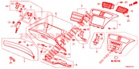INSTRUMENT, ZIERSTUECK (COTE DE PASSAGER) (RH) für Honda CIVIC TOURER 1.8 EXGT 5 Türen 5 gang automatikgetriebe 2017