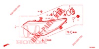 SCHEINWERFER  für Honda CIVIC TOURER 1.8 ES 5 Türen 6 gang-Schaltgetriebe 2014