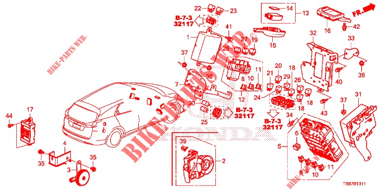 STEUERGERAT (CABINE) (1) (RH) für Honda CIVIC TOURER 1.8 EXGT 5 Türen 6 gang-Schaltgetriebe 2014