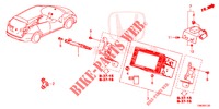 EINBAUSATZ F. RNS2  für Honda CIVIC TOURER 1.8 LIFESTYLE 5 Türen 6 gang-Schaltgetriebe 2014