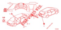 EMBLEME/WARNETIKETTEN  für Honda CIVIC TOURER 1.8 LIFESTYLE 5 Türen 6 gang-Schaltgetriebe 2014