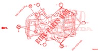 GUMMITUELLE (INFERIEUR) für Honda CIVIC TOURER 1.8 LIFESTYLE 5 Türen 6 gang-Schaltgetriebe 2014