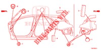 GUMMITUELLE (LATERAL) für Honda CIVIC TOURER 1.8 LIFESTYLE 5 Türen 6 gang-Schaltgetriebe 2014