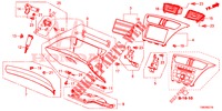 INSTRUMENT, ZIERSTUECK (COTE DE PASSAGER) (RH) für Honda CIVIC TOURER 1.8 LIFESTYLE 5 Türen 6 gang-Schaltgetriebe 2014
