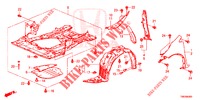 KOTFLUEGEL, VORNE  für Honda CIVIC TOURER 1.8 LIFESTYLE 5 Türen 6 gang-Schaltgetriebe 2014