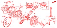 KURBELWELLE/KOLBEN  für Honda CIVIC TOURER 1.8 LIFESTYLE 5 Türen 6 gang-Schaltgetriebe 2014