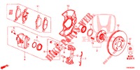 VORDERRADBREMSE  für Honda CIVIC TOURER 1.8 LIFESTYLE 5 Türen 6 gang-Schaltgetriebe 2014