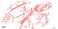 ZIERLEISTE/SCHUTZ  für Honda CIVIC TOURER 1.8 LIFESTYLE 5 Türen 6 gang-Schaltgetriebe 2014
