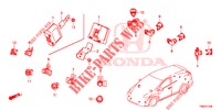 EINPARKSENSOR  für Honda CIVIC TOURER 1.8 EX 5 Türen 6 gang-Schaltgetriebe 2015