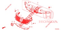 GRILL, VORNE/ZIERLEISTE  für Honda CIVIC TOURER 1.8 EX 5 Türen 6 gang-Schaltgetriebe 2015