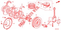 KURBELWELLE/KOLBEN  für Honda CIVIC TOURER 1.8 EX 5 Türen 6 gang-Schaltgetriebe 2015