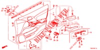 TUERVERKLEIDUNG, VORNE (RH) für Honda CIVIC TOURER 1.8 EX 5 Türen 6 gang-Schaltgetriebe 2015
