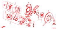 VORDERRADBREMSE  für Honda CIVIC TOURER 1.8 EX 5 Türen 6 gang-Schaltgetriebe 2015