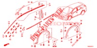 ZIERLEISTE/SCHUTZ  für Honda CIVIC TOURER 1.8 EX 5 Türen 6 gang-Schaltgetriebe 2015