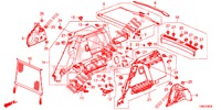 KOFFERRAUM SEITENVERKL.  für Honda CIVIC TOURER 1.8 SE 5 Türen 6 gang-Schaltgetriebe 2015