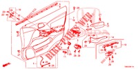 TUERVERKLEIDUNG, VORNE (RH) für Honda CIVIC TOURER 1.8 SE 5 Türen 6 gang-Schaltgetriebe 2015