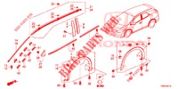 ZIERLEISTE/SCHUTZ  für Honda CIVIC TOURER 1.8 SE 5 Türen 6 gang-Schaltgetriebe 2015