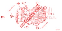GUMMITUELLE (INFERIEUR) für Honda CIVIC TOURER 1.8 ES 5 Türen 6 gang-Schaltgetriebe 2016