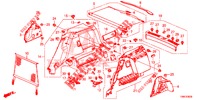 KOFFERRAUM SEITENVERKL.  für Honda CIVIC TOURER 1.8 ES 5 Türen 6 gang-Schaltgetriebe 2016