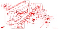 TUERVERKLEIDUNG, VORNE (RH) für Honda CIVIC TOURER 1.8 ES 5 Türen 6 gang-Schaltgetriebe 2016