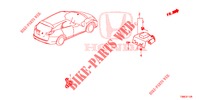 GPS/KAMERA ANTENNE RÜCKANSICHT für Honda CIVIC TOURER 1.8 EX 5 Türen 6 gang-Schaltgetriebe 2016