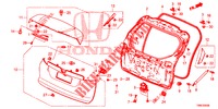 HECKKLAPPENPLATTE(2D)  für Honda CIVIC TOURER 1.8 EX 5 Türen 6 gang-Schaltgetriebe 2016