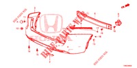 HINTERER STOSSFAENGER  für Honda CIVIC TOURER 1.8 EX 5 Türen 6 gang-Schaltgetriebe 2016