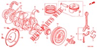 KURBELWELLE/KOLBEN  für Honda CIVIC TOURER 1.8 EX 5 Türen 6 gang-Schaltgetriebe 2016
