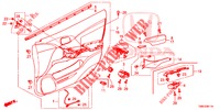 TUERVERKLEIDUNG, VORNE (RH) für Honda CIVIC TOURER 1.8 EX 5 Türen 6 gang-Schaltgetriebe 2016