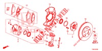 VORDERRADBREMSE  für Honda CIVIC TOURER 1.8 EX 5 Türen 6 gang-Schaltgetriebe 2016