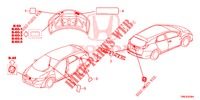 EMBLEME/WARNETIKETTEN  für Honda CIVIC TOURER 1.8 EXGT 5 Türen 6 gang-Schaltgetriebe 2016