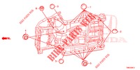 GUMMITUELLE (INFERIEUR) für Honda CIVIC TOURER 1.8 EXGT 5 Türen 6 gang-Schaltgetriebe 2016
